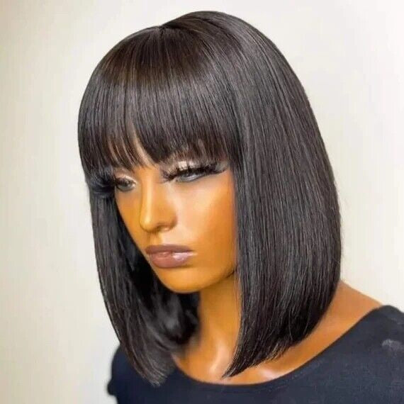 Glueless wig hd transparent lace Regel Fringe